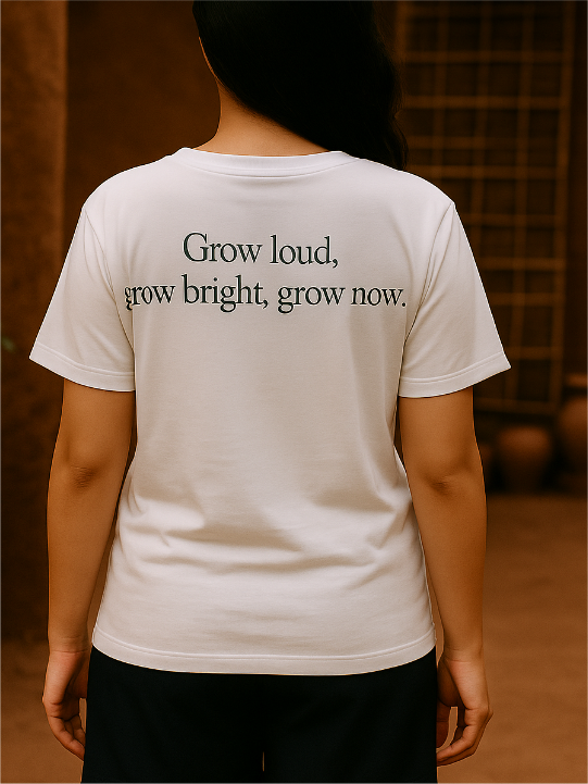 Grow Unisex Pure Cotton T-Shirt
